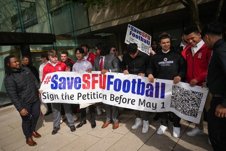 Simon Fraser University football players in court asking for axed program’s rebirth.