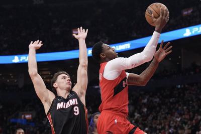 Home cooking: ��ɫtv Raptors star RJ Barrett dominating at Scotiabank Arena