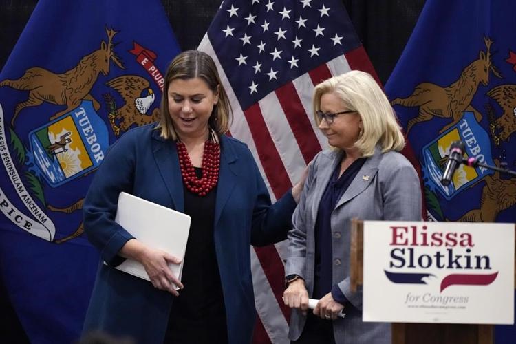 GOP's Cheney visits Michigan to support Democrat Slotkin bid