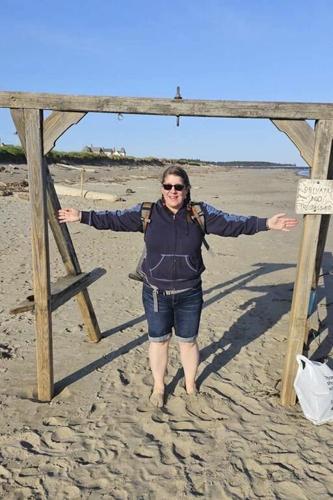 Quicksand doesn't just happen in Hollywood. It happened on a Maine beach