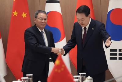 China premier agrees on cooperation with Seoul, Tokyo but issues veiled rebuke against their US ties