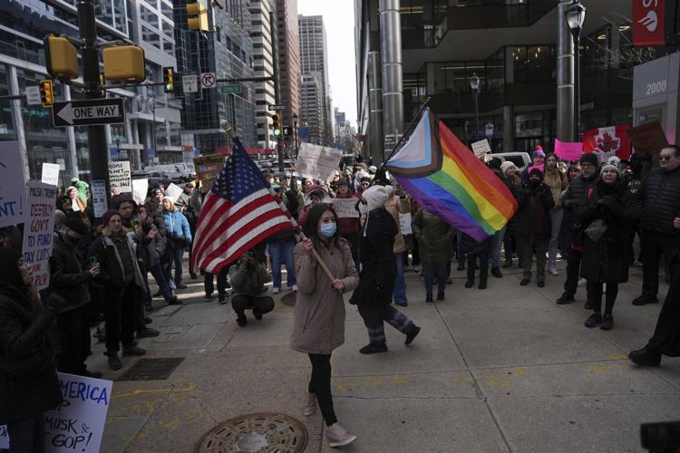 Thousands protest Trump administration policies in cities across the US