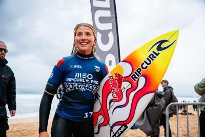 ϳԹ teenager Erin Brooks places third at World Surf League event in Portugal