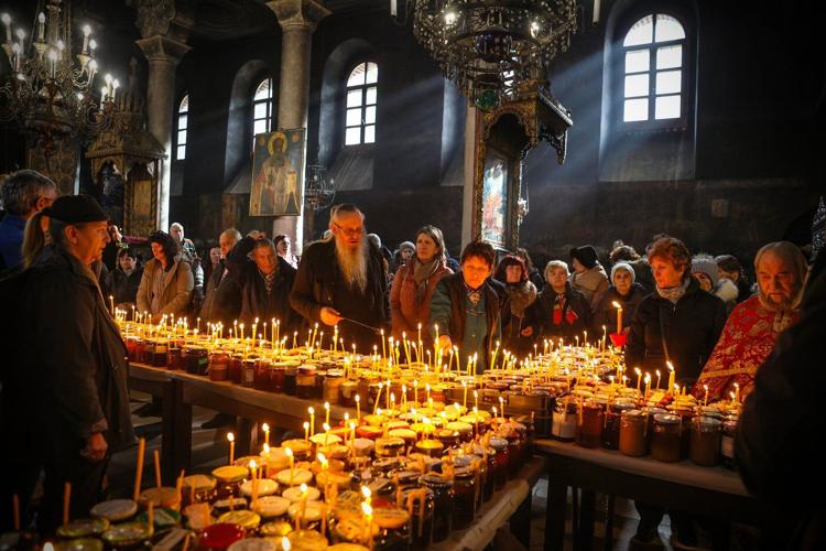 Bulgarians pray for bees and bless honey on St. Haralambos Day