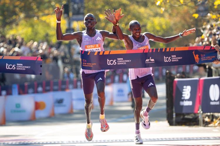 Obiri sets women's NYC Marathon course record, Kipruto wins men's race by a fraction of a second