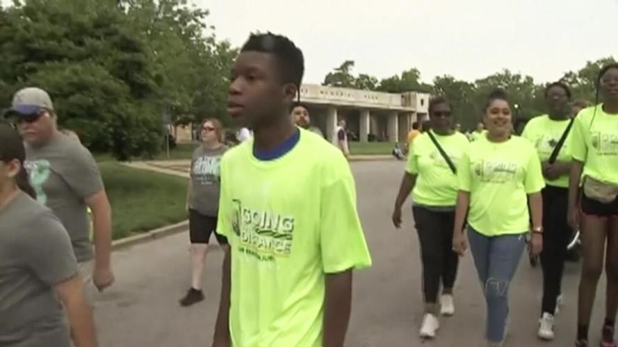 Teenager walks at brain injury event weeks after getting shot in head for knocking on wrong door