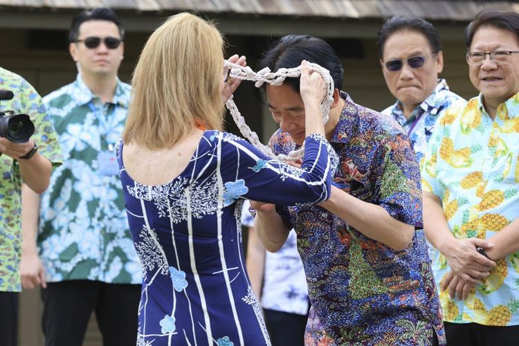 Taiwan's president meets Hawaii's governor and members of Congress in a visit condemned by China