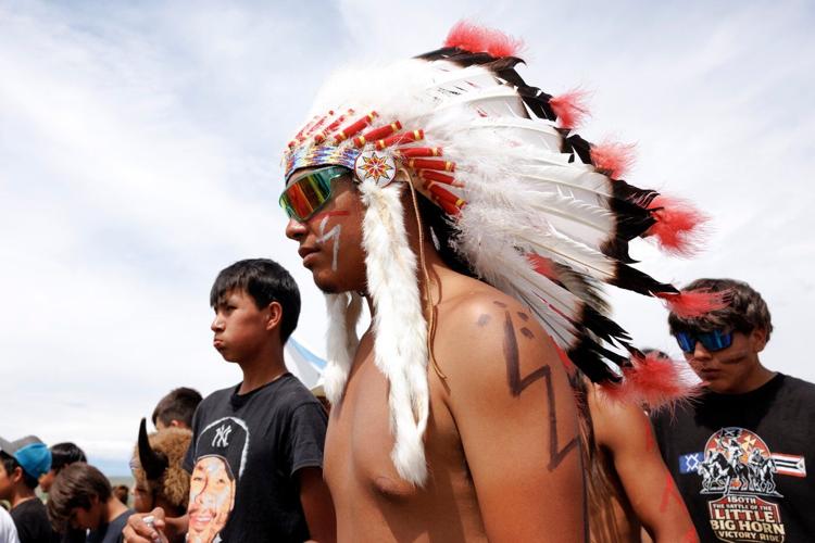 Native American tribes mark the 150th anniversary of the Battle of Little Bighorn, in photos