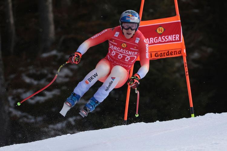 Swiss ski star Odermatt wins foggy downhill to match Tomba's 50 in World Cup races