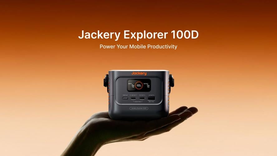 Introducing Jackery Explorer 100D: The long-term mobile productivity partner redefining portable power stations on the ground, over the road and in the air