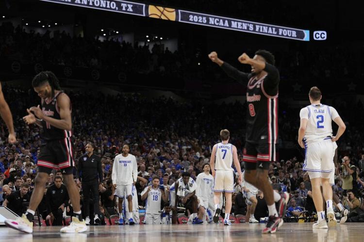Houston rallies to beat Duke 70-67 in the Final Four and advance to face Florida for the NCAA title