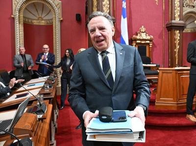 Legault attends his last sitting at legislature as Quebec premier