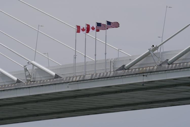 Michigan Senate candidate accuses Trump of keeping Canada-US bridge closed to help donor