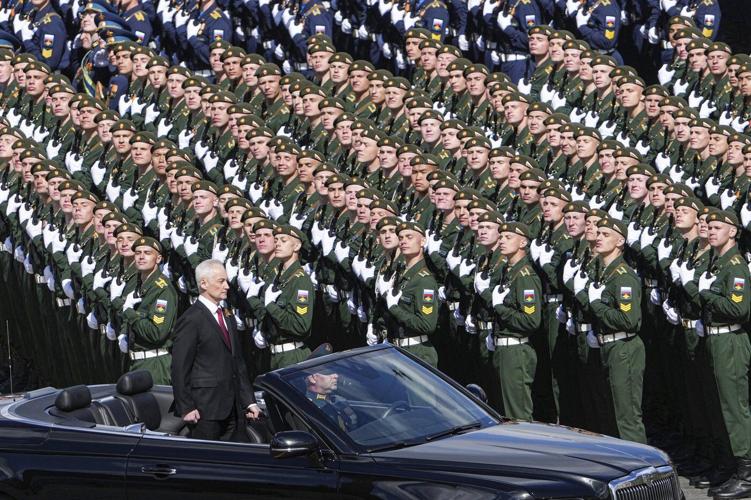 The Latest: Russia-West rift at forefront of celebrations for victory over Nazis