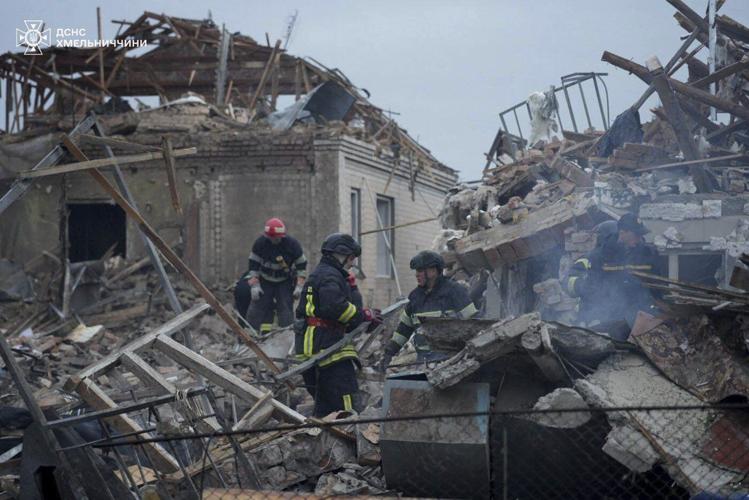 A massive Russian drone-and-missile attack on Ukraine kills at least 12 people, officials say