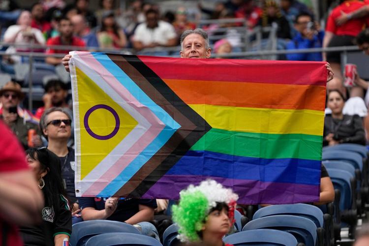 Rainbow flags dot Iran and Egypt's match as Seattle celebrates Pride during the World Cup