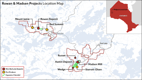 West Red Lake Gold Commences 5,000 Metre Drill Program at Rowan