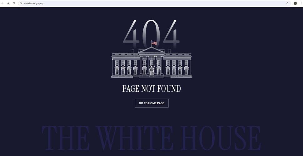 Trump administration shuts down White House Spanish-language page and social media
