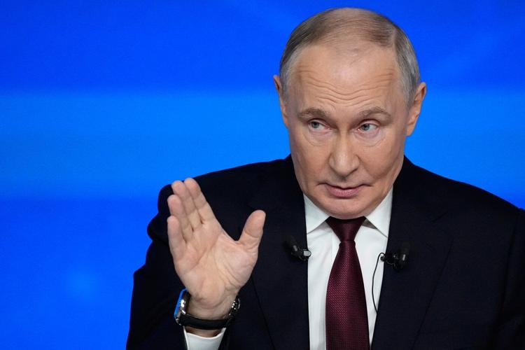 Putin tells his annual news conference that the Kremlin's military goals will be achieved in Ukraine
