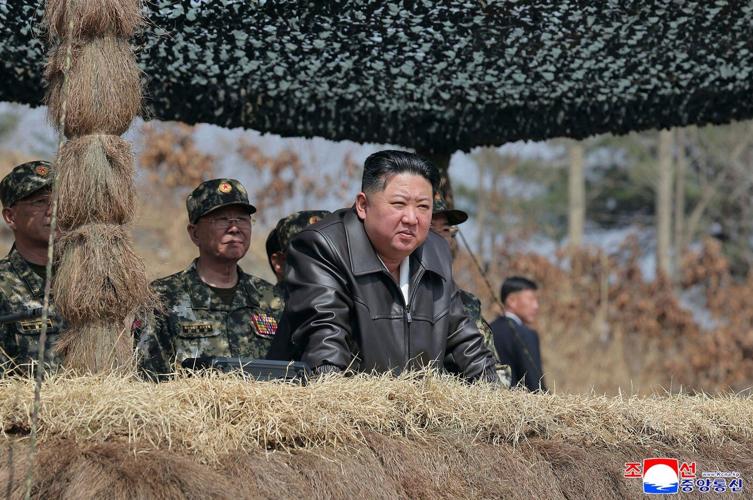 North Korean leader Kim touts new naval destroyer, blames US for tensions