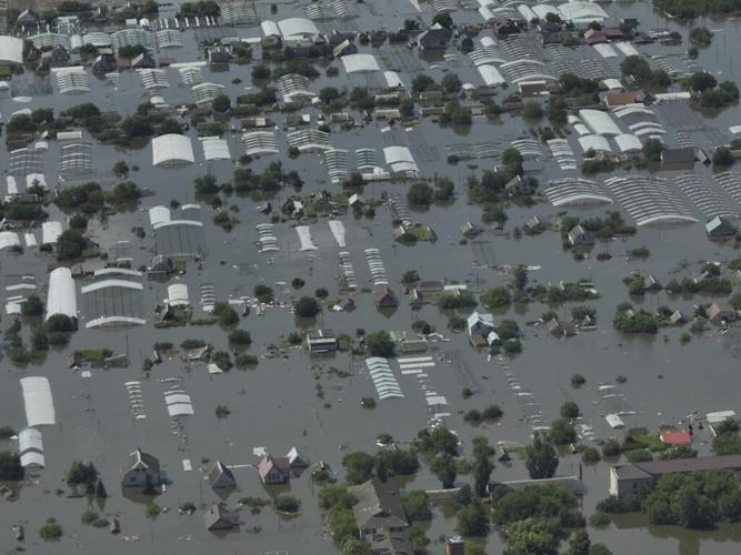 AP Exclusive: Drone footage of collapsed dam shows ruined structure, devastation and no sign of life