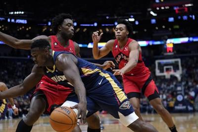Williamson scores 33, powers Pelicans past Raptors 126-108