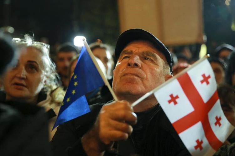 Hungary's Orbán visits Georgia to give a boost to its ruling party facing post-election protests