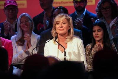 Candidates in Ontario Liberal leadership debate take aim at Bonnie Crombie