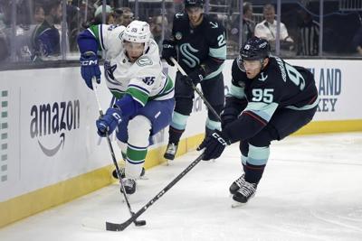Tolvanen scores twice as Kraken beat Canucks 3-1