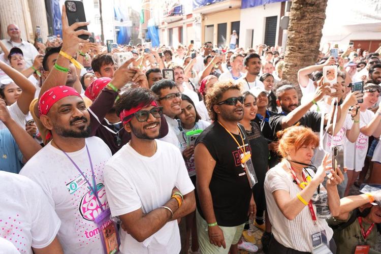 The epic La Tomatina food fight draws thousands to a small Spanish town