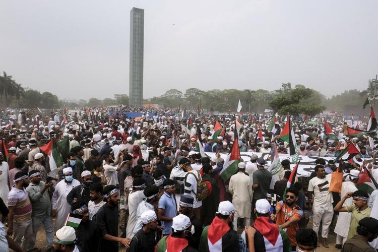 Some 100,000 rally against Israel in Bangladesh's capital