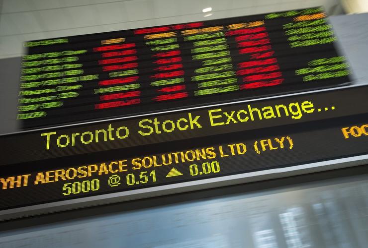 S&P/TSX composite and U.S. stocks down as oil tops US$90 per barrel