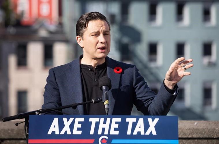 Make the next federal vote a 'carbon tax election,' Poilievre challenges Trudeau