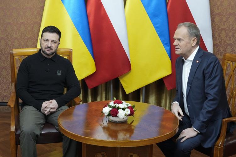 Zelenskyy visits Poland as sides reach deal on exhuming Polish victims of WWII-era massacres