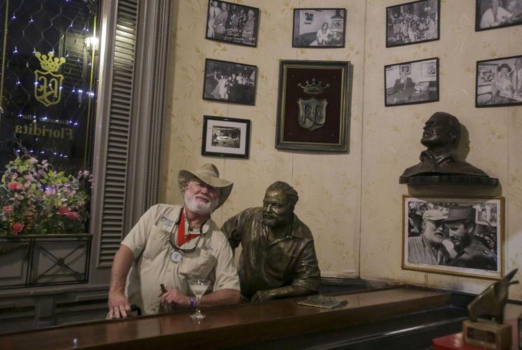 Hemingway look-alikes visit Cuba and some of the late writer's favorite places