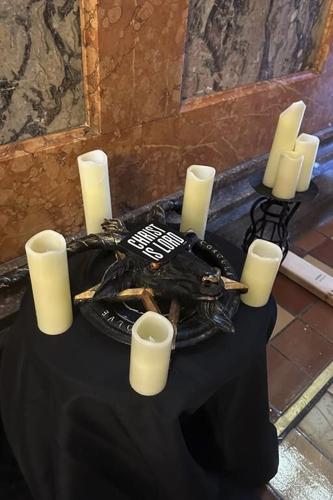 Former Mississippi House candidate charged after Satanic Temple display is destroyed at Iowa Capitol