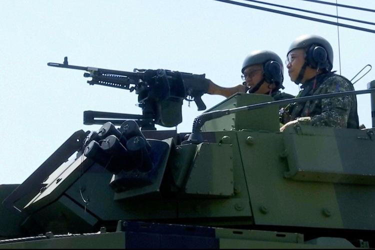 Taiwan begins 5-day military drill with tanks patrolling streets