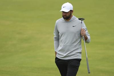 Scottie Scheffler in the lead at the British Open on day of movement