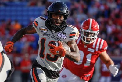 Adams Jr., Rhymes in sync in B.C. Lions' 25-15 win over Calgary Stampeders