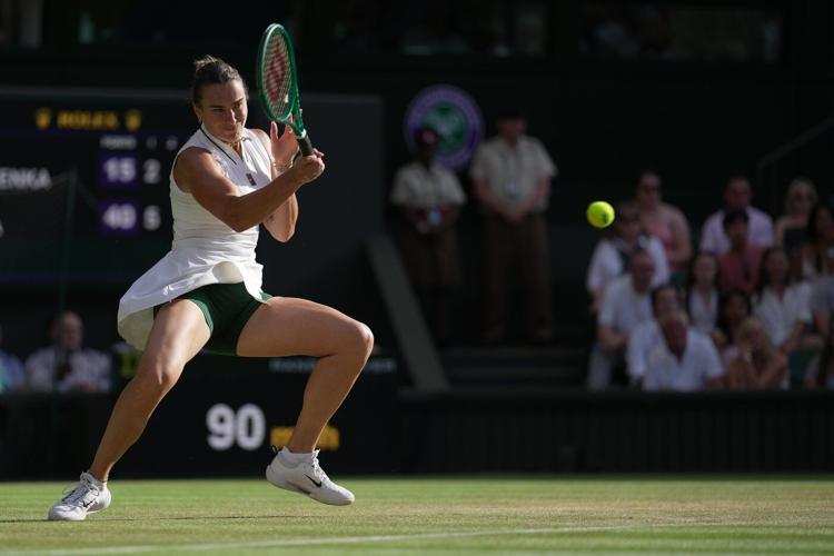 Naomi Osaka overpowers Aryna Sabalenka to reach the Wimbledon quarterfinals