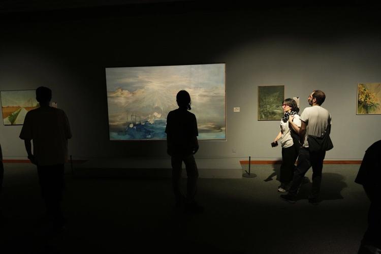 Photos from 'In Women's Words' exhibition that showcases modern Iranian women artists
