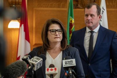 Saskatchewan legislators wave Canadian flag, spar over standing up to Trump