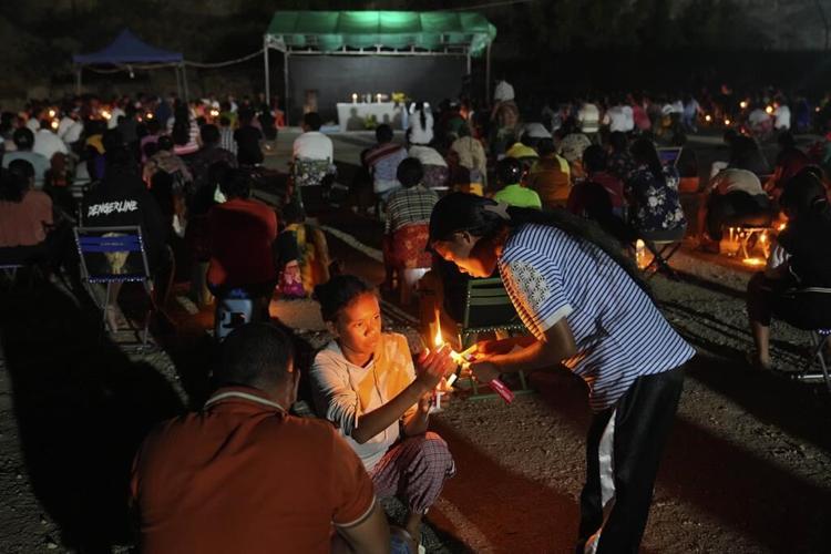 Pope arrives in the remote jungles of Papua New Guinea with a ton of humanitarian aid and toys