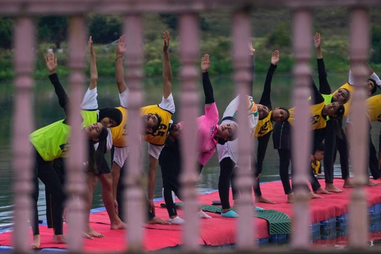 Photo highlights from the International Yoga Day
