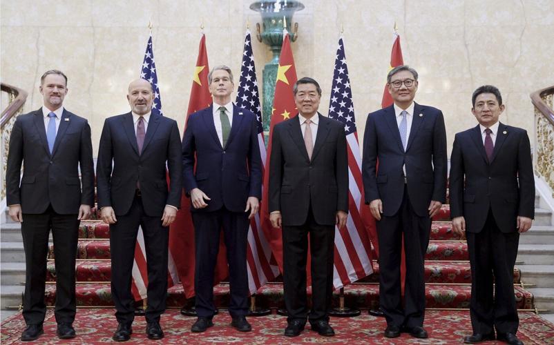 The Latest: Trump says US and China have a framework for a trade deal
