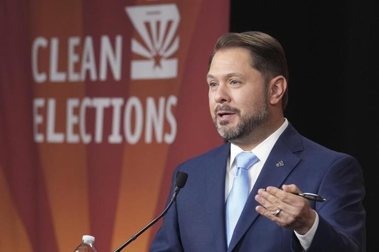 Lake blames Gallego for border woes, he vows to protect abortion rights in Arizona Senate debate