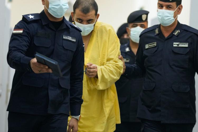 Photos of Islamic State suspects interrogated at Baghadad prison before trials