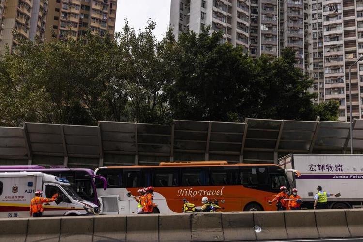 Hong Kong traffic accident leaves some 70 people injured