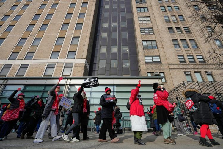 NYC nurses reach a deal to end a strike at 2 major hospitals while walkout continues at another