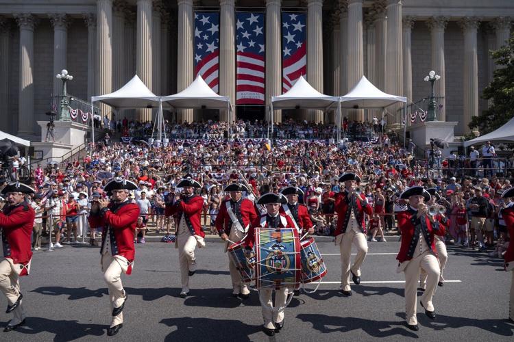 Photos of protests and celebrations mark a different Fourth of July for many Americans